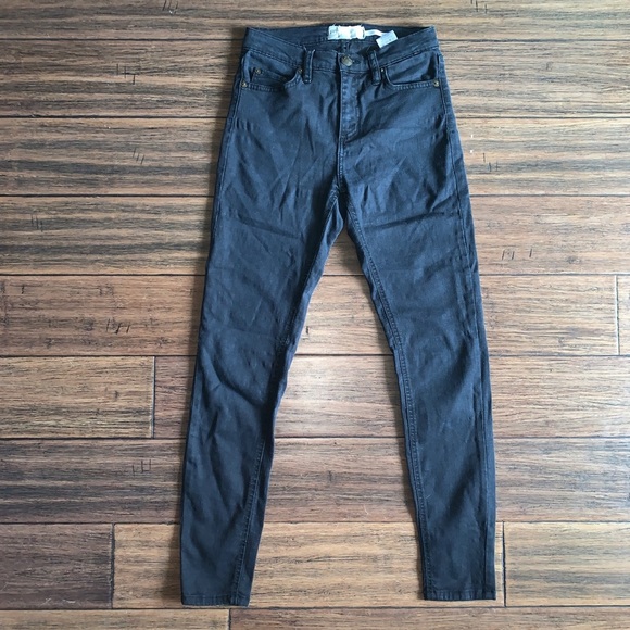 Free People Black High Rise Ankle Crop Skinny Jean - Picture 4 of 8